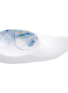轻奢骨瓷家用筷子架商用勺托筷枕