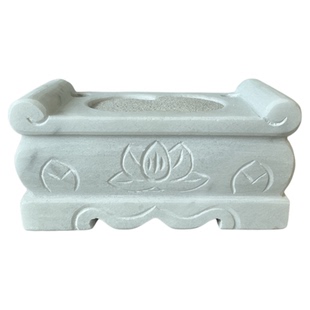 汉白玉石香炉坟前户外石头青石大理石墓前曲阳石雕长方形祠堂烧香