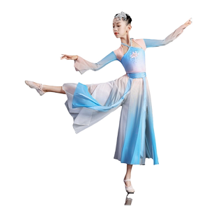 儿童古典舞演出服女飘逸中国风少儿豆蔻梢头俏红狐古风舞蹈服汉唐