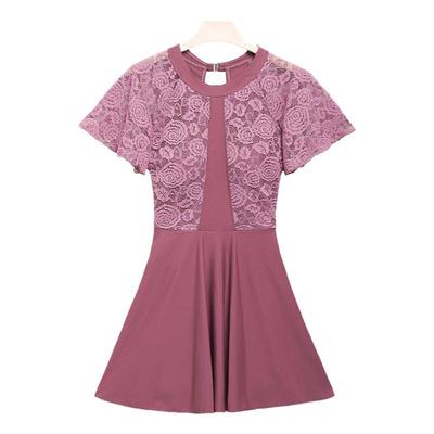 温泉大码加肥保守裙式泳衣妈妈