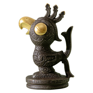 博物馆三星堆青铜太阳鸟摆件创意萌版神鸟家居饰品旅游纪念品礼物