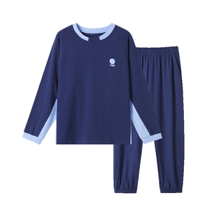 小猪托尼胖男童睡衣春季新款2026年加肥加大童装青少年家居服套装