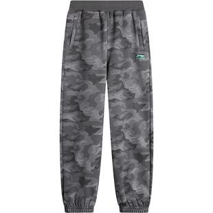 李宁童装卫裤男大童裤子新款运动生活系列长裤春季休闲针织童装