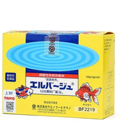 日本上野黄粉观赏鱼杀菌消炎金鱼烂鳍锦鲤七彩斗鱼孔雀鱼净水乌龟