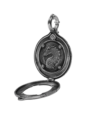 wuyin无垠情侣925银怀表相框吊坠