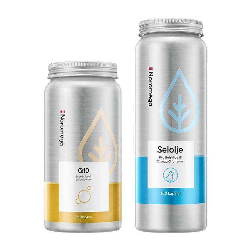 双11预售[组合装]挪威Noromega精纯海豹油+辅酶q10软胶囊心脏保健