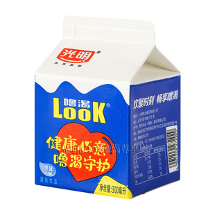 新日期光明噜渴LOOK原味300ml常温酸奶950ml整箱益生菌代餐奶饮品