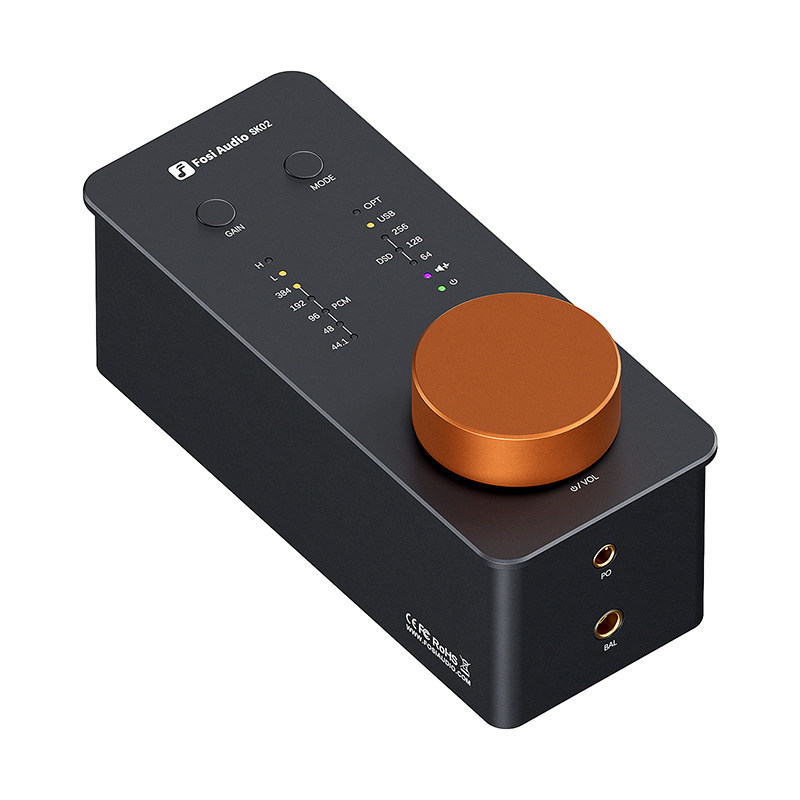 FosiAudio弗西音频SK02台式耳放解码一体机发烧级便携式USB解码器