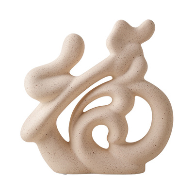 贝汉美陶瓷祝福现代简约家居摆件