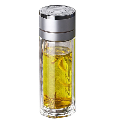 一按速开盖双层玻璃杯耐热防爆杯