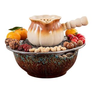 围炉煮茶壶套装可干烧明火罐罐壶家用大容量烤奶茶罐炖罐陶罐陶壶