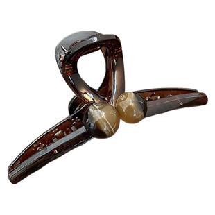 15cm超大号爱心抓夹女盘发夹子高级感发量多头发抓夹后脑勺鲨鱼夹