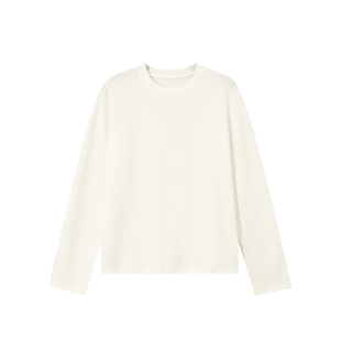 郑买买 昼夜T 秋冬新款基础百搭通勤简约纯色软糯长袖打底T恤女款