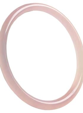 胭脂雪叮当镯桃花粉中式手镯女生