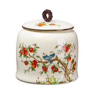 茶叶储存罐陶瓷绿茶高级感特别好看的空柿柿如意防潮中式密封高端