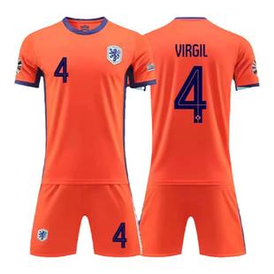 2025荷兰球衣范戴克足球服套装男儿童定制主场国家队比赛训练队服