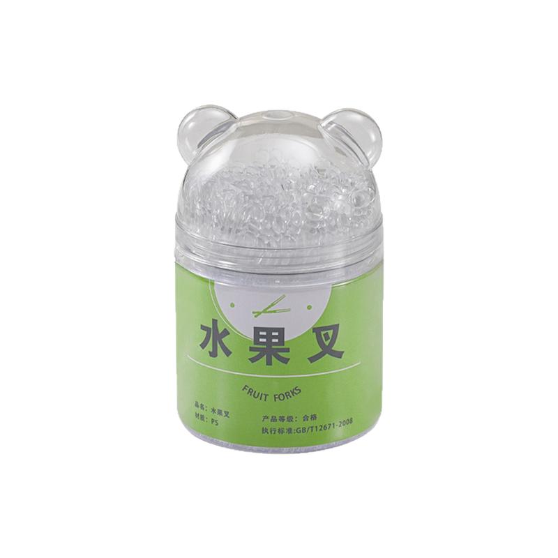 水果签瓶装袋装一次性水果叉塑料食品级吃水果叉蛋糕甜品叉小叉子