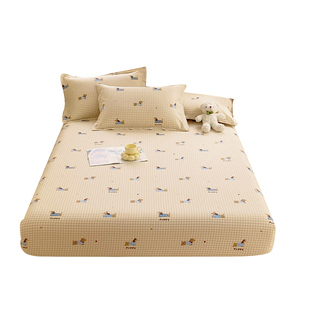 纯棉床笠单件100全棉卡通儿童床罩1米2床垫保护罩防滑透气床单套