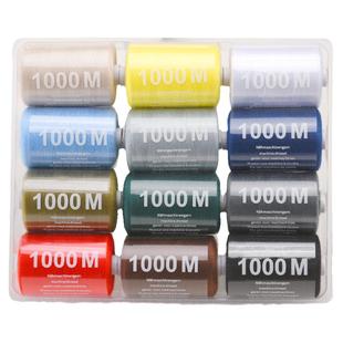 缝纫线盒装家用缝纫机线套装手缝手工黑白彩色衣服缝补专用涤纶线