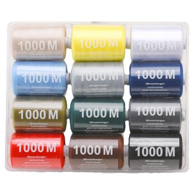 1000米缝纫线盒装家用涤纶