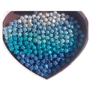 纯手工制作叠好的折纸鹤夜光磨砂闪钻许愿幸运星星成品爱心花怒放