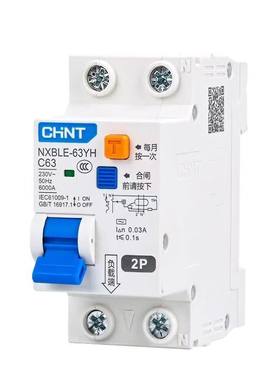 正泰NXBLE-63YH系列漏电断路器2P