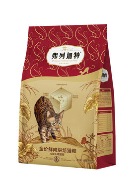 弗列加特0压乳烘焙鲜肉夹心猫粮