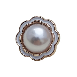 高亮电镀金属珍珠四合扣小香风外套按扣儿童宠物子母扣箱包鞋带扣