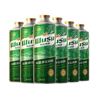 乌苏酒花精酿啤酒1L6罐1组