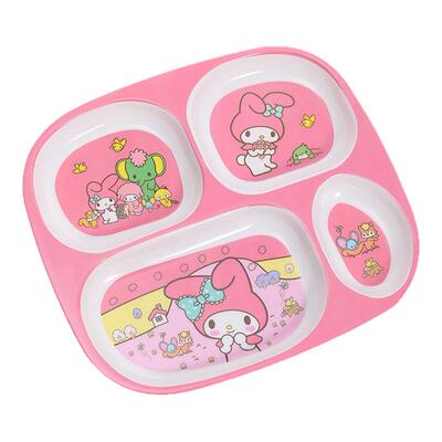 宝宝可爱密胺仿瓷幼儿园吃饭餐盘