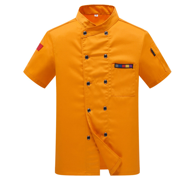 酒店厨师工作服短袖男女餐饮后厨房蛋糕烘焙面包裱花师工作服长袖