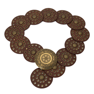 新款民族风宽腰带女款配裙子毛衣夸张个性腰封小众设计印第安皮带