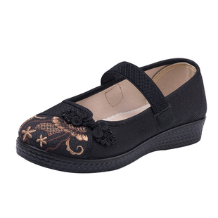 老北京布鞋正品春季女款大脚骨老年人妈妈鞋老太太防滑软底奶奶鞋