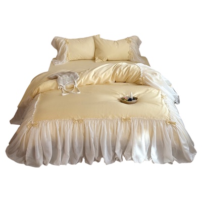 法式少女浪漫全棉磨毛四件套