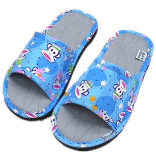 清柠雨纯棉居家布艺布底拖鞋可机洗静音无声木地板四季35码男女