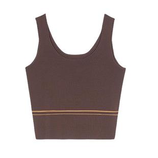 谜底针织衫短背心女2025春季新品紧身百搭短款内搭上衣251MZ0329