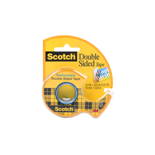 【对联常用】美国3M胶带透明胶双面胶对联隐形胶学生用高粘度手工手账文具不易留痕大容量两面胶无痕胶