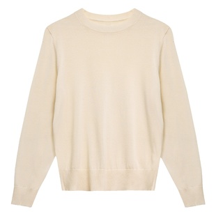 CULTUM NAPOLI意式休闲春夏基础百搭纯色圆领T恤男长袖套头针织衫