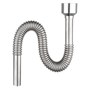 不锈钢小便池下水管壁挂小便斗下水小便器排水管S弯防臭下水配件