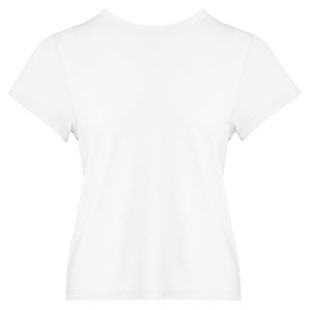 WellD 4色 超弹！奥地利兰精天丝Modal+雪花棉正肩T显瘦百搭上衣