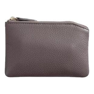 真皮质感零钱包女款大容量牛皮质感拉链钱包小众小巧零钱袋学生