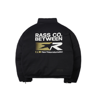 RASS虚幻排版肌理感羽绒服 国潮牌潮流冬季宽松加厚保暖美式外套