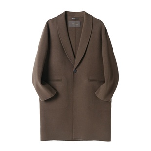 JSSD HOMME 澳洲羊毛大衣男士毛呢外套手工双面呢中长款大衣男款