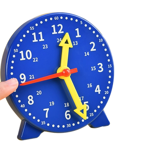 钟表模型儿童学习认识时间教具一二年级小学生三针教学时钟面学具