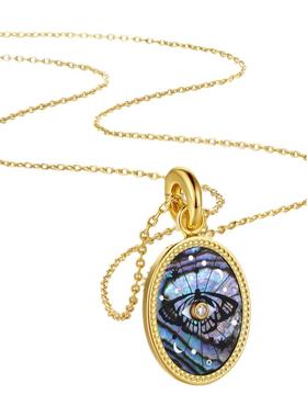 小众设计精致复古蝴蝶吊坠