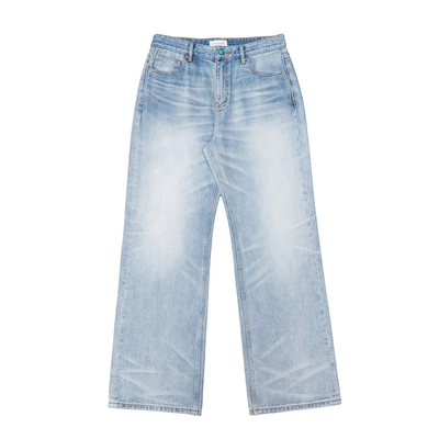 TBR牛王系列08绿松石水洗牛仔裤