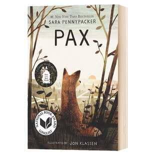 小狐狸派克斯 英文原版 Pax 新版 凯迪克奖得主 Jon Klassen插画 毛边书 英文版儿童文学小说 进口原版英语书籍