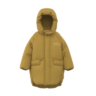 【防水】papa爬爬冬季宝宝羽绒服男女宝耐脏印花轻盈防风保暖上衣