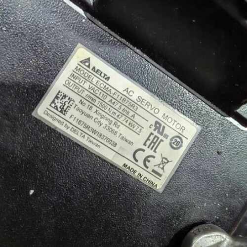 【询价】ECMA-F11875R3  台达伺服电机，件，适用