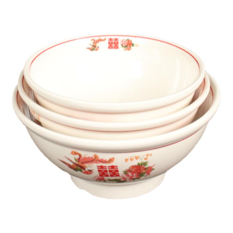 密胺仿古加厚牛肉拉面碗米线碗